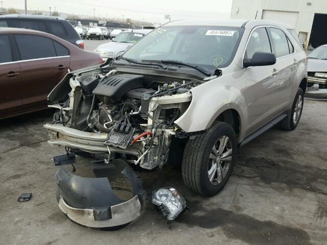 2GNFLCEK8D6321432 - 2013 CHEVROLET EQUINOX LS TAN photo 2