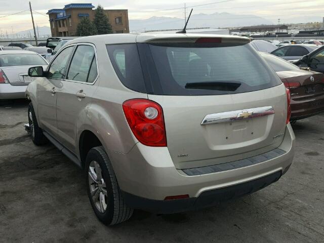 2GNFLCEK8D6321432 - 2013 CHEVROLET EQUINOX LS TAN photo 3