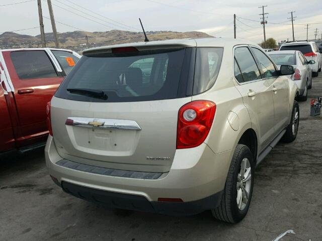 2GNFLCEK8D6321432 - 2013 CHEVROLET EQUINOX LS TAN photo 4