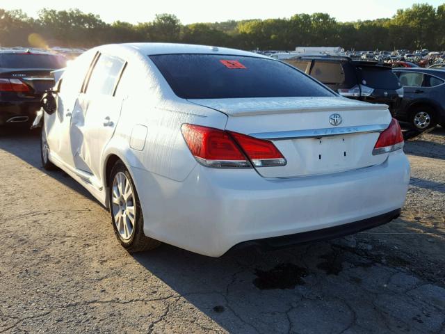 4T1BK3DB6BU423835 - 2011 TOYOTA AVALON BAS WHITE photo 3