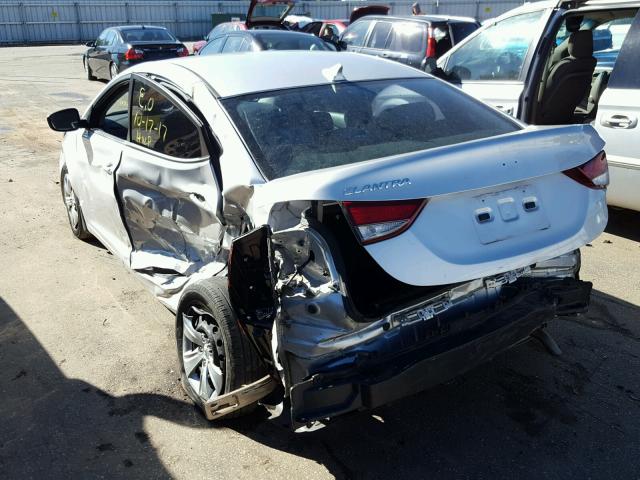 KMHDH4AE4GU475127 - 2016 HYUNDAI ELANTRA SE SILVER photo 3