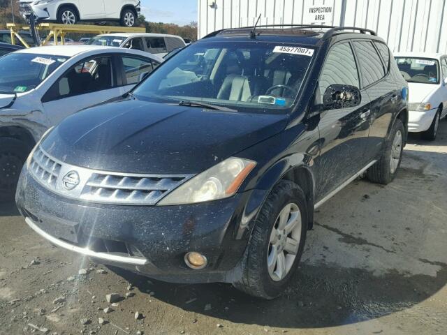 JN8AZ08W26W523453 - 2006 NISSAN MURANO SL BLACK photo 2