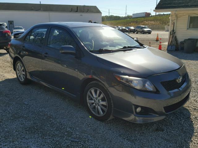 1NXBU40E09Z082233 - 2009 TOYOTA COROLLA BA GRAY photo 1