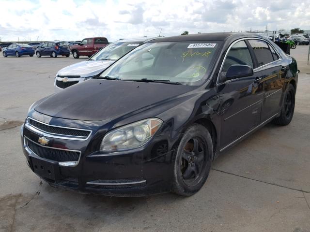 1G1ZC5EB9A4134837 - 2010 CHEVROLET MALIBU 1LT შავი ფოტო 2
