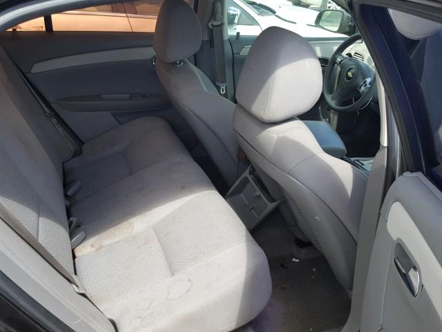 1G1ZC5EB9A4134837 - 2010 CHEVROLET MALIBU 1LT შავი ფოტო 6