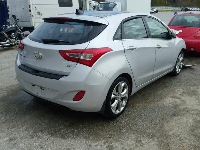 KMHD35LH3EU223314 - 2014 HYUNDAI ELANTRA GT SILVER photo 4