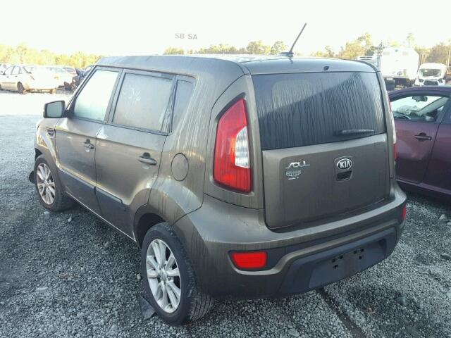 KNDJT2A68D7555401 - 2013 KIA SOUL BROWN photo 3