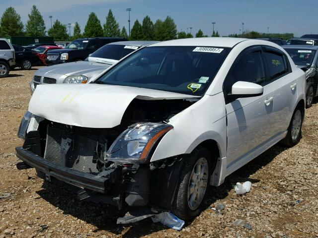 3N1AB6AP3BL645196 - 2011 NISSAN SENTRA 2.0 WHITE photo 2