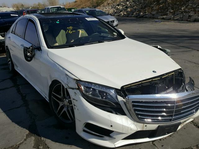 WDDUG8FB9FA153988 - 2015 MERCEDES-BENZ S 550 4MAT WHITE photo 1