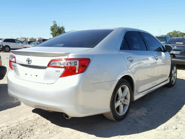 4T1BF1FK1EU378121 - 2014 TOYOTA CAMRY L SILVER photo 4