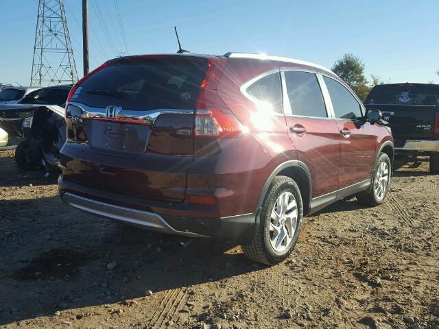 2HKRM3H77GH529246 - 2016 HONDA CR-V EXL RED photo 4