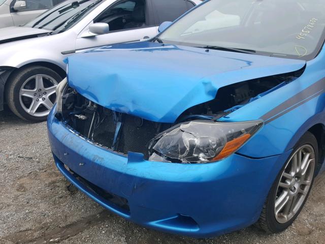 JTKDE3B76A0316141 - 2010 TOYOTA SCION TC BLUE photo 9