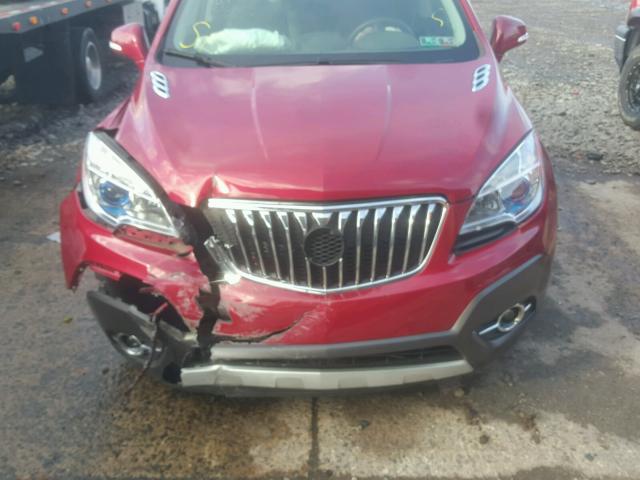 KL4CJGSB2EB737708 - 2014 BUICK ENCORE RED photo 7