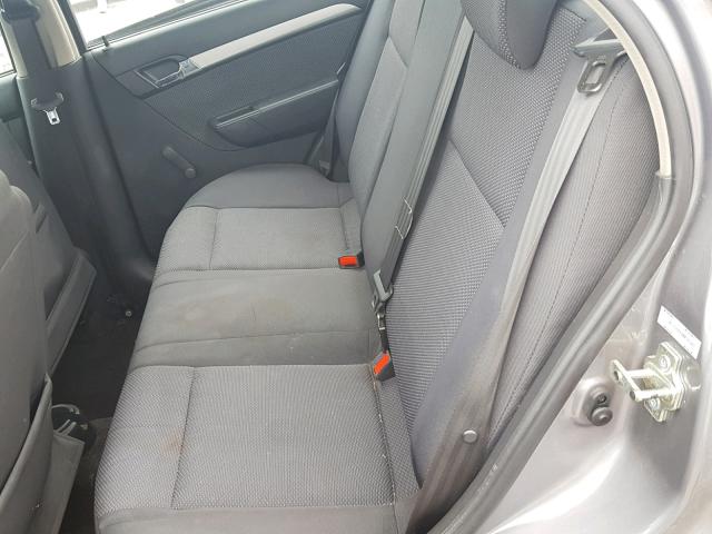 KL1TD5DEXBB165301 - 2011 CHEVROLET AVEO LS GRAY photo 6