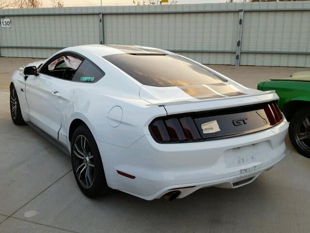 1FA6P8CF4H5254108 - 2017 FORD MUSTANG GT WHITE photo 3