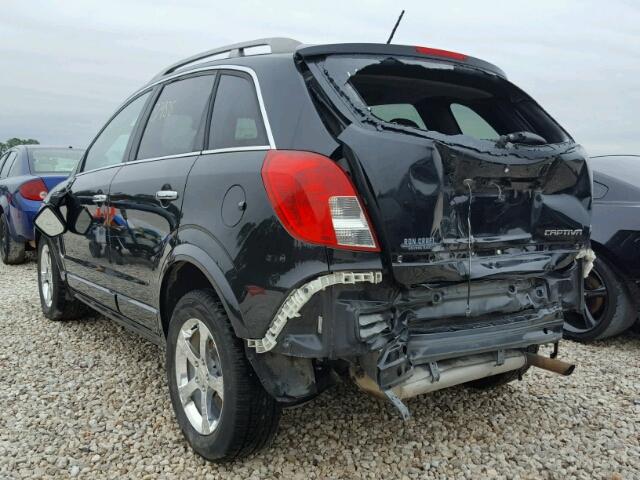 3GNAL3EK4DS627443 - 2013 CHEVROLET CAPTIVA LT BLACK photo 3