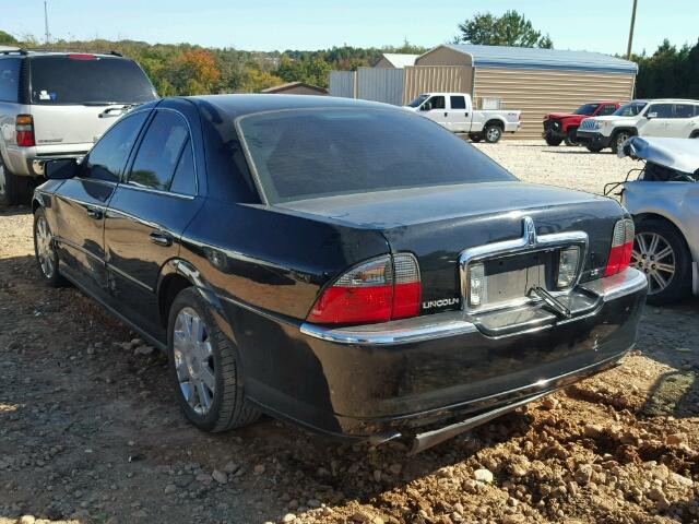 1LNHM86S34Y608404 - 2004 LINCOLN LS BLACK photo 3