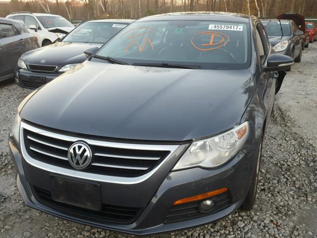 WVWHL73C49E551959 - 2009 VOLKSWAGEN CC LUXURY CHARCOAL photo 2