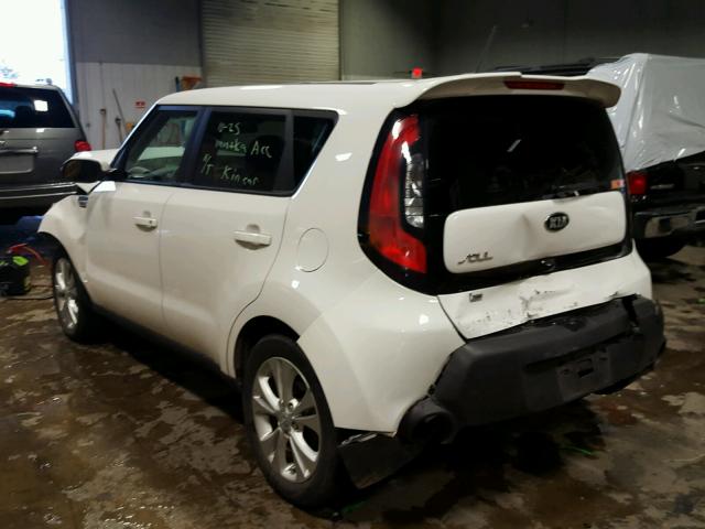 KNDJP3A53E7068240 - 2014 KIA SOUL WHITE photo 3