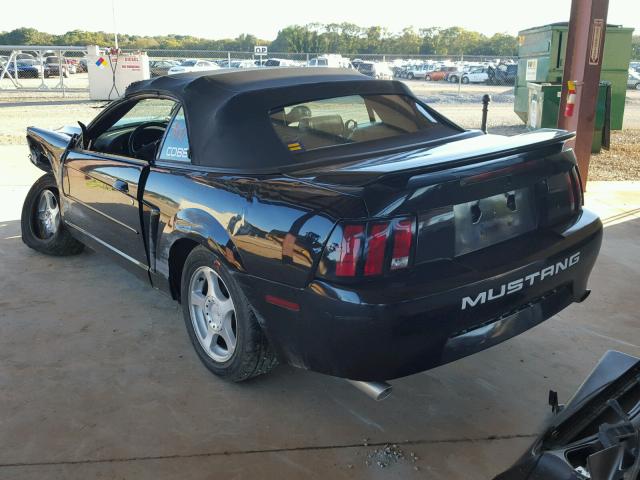 1FAFP44604F215091 - 2004 FORD MUSTANG BLACK photo 3