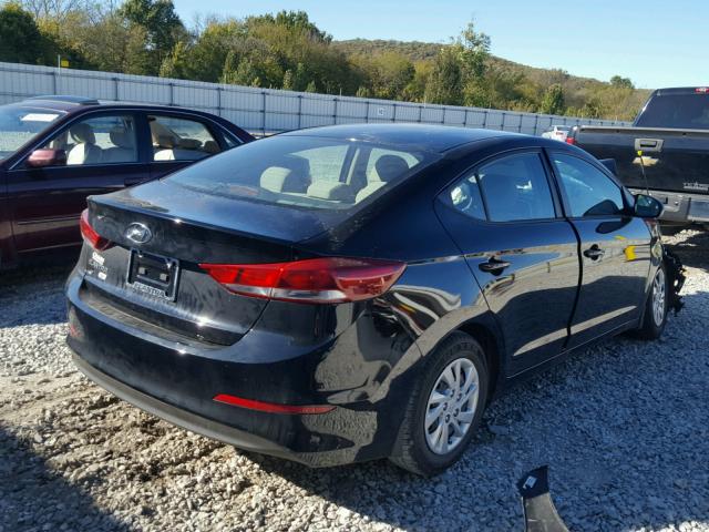 KMHD74LF1JU489373 - 2018 HYUNDAI ELANTRA SE BLACK photo 4