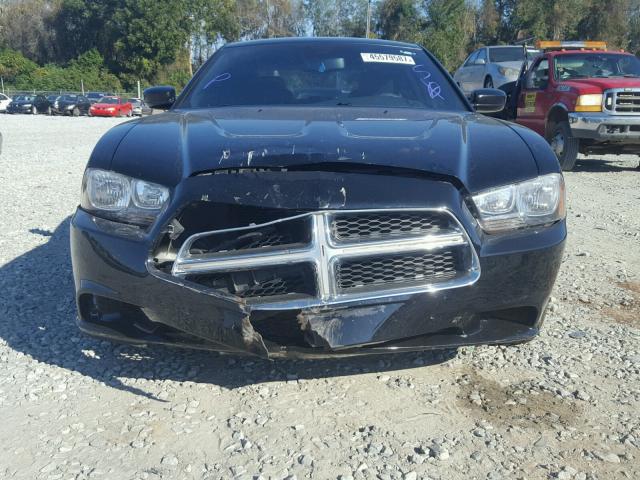 2C3CDXBGXCH272077 - 2012 DODGE CHARGER SE BLACK photo 9