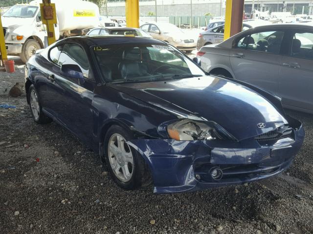 KMHHN65F33U061355 - 2003 HYUNDAI TIBURON GT BLUE photo 1