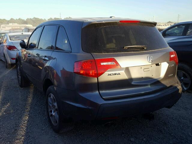 2HNYD28649H504131 - 2009 ACURA MDX TECHNO GRAY photo 3