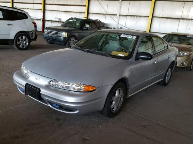 1G3NL52F94C197461 - 2004 OLDSMOBILE ALERO GL SILVER photo 2