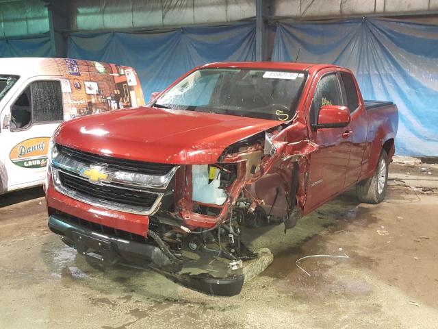 1GCHSCEA0G1202289 - 2016 CHEVROLET COLORADO L RED photo 2