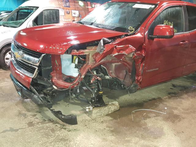 1GCHSCEA0G1202289 - 2016 CHEVROLET COLORADO L RED photo 9