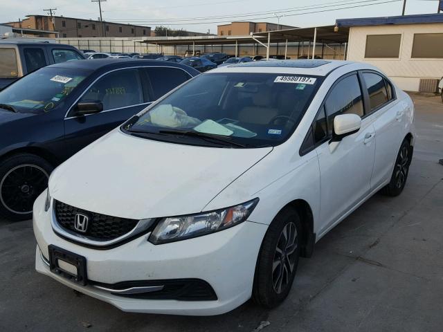 19XFB2F88FE006190 - 2015 HONDA CIVIC EX WHITE photo 2