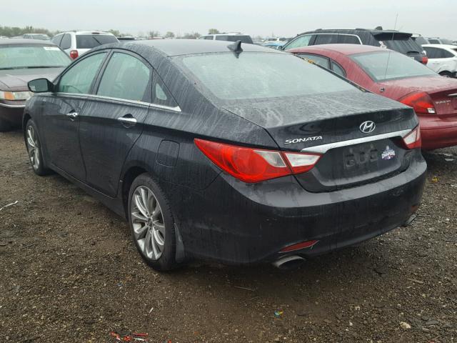 5NPEC4AC7BH141327 - 2011 HYUNDAI SONATA SE BLACK photo 3