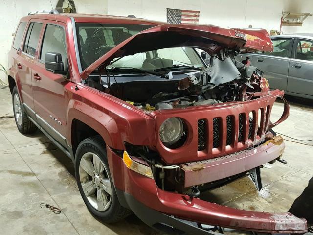 1J4NF4GB6BD110169 - 2011 JEEP PATRIOT LA RED photo 1