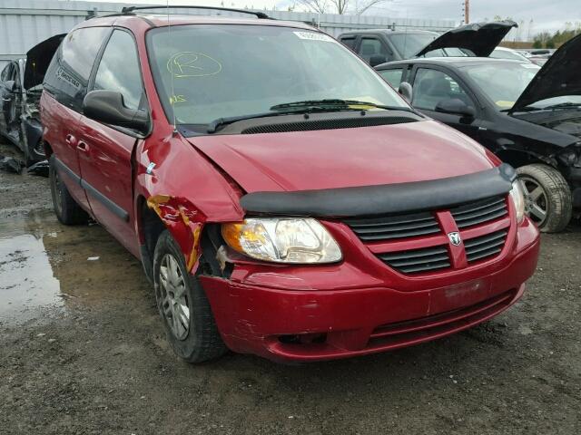 1D4GP25R06B676753 - 2006 DODGE CARAVAN SE RED photo 1