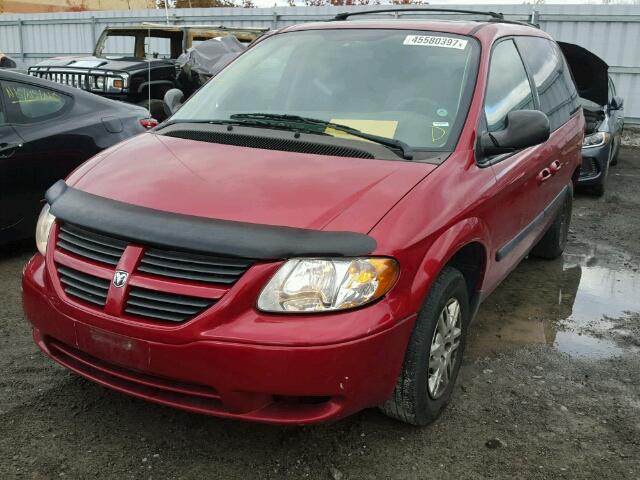 1D4GP25R06B676753 - 2006 DODGE CARAVAN SE RED photo 2