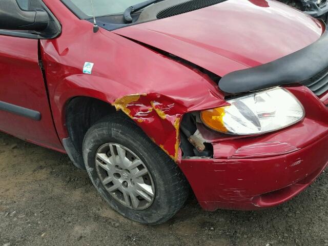 1D4GP25R06B676753 - 2006 DODGE CARAVAN SE RED photo 9