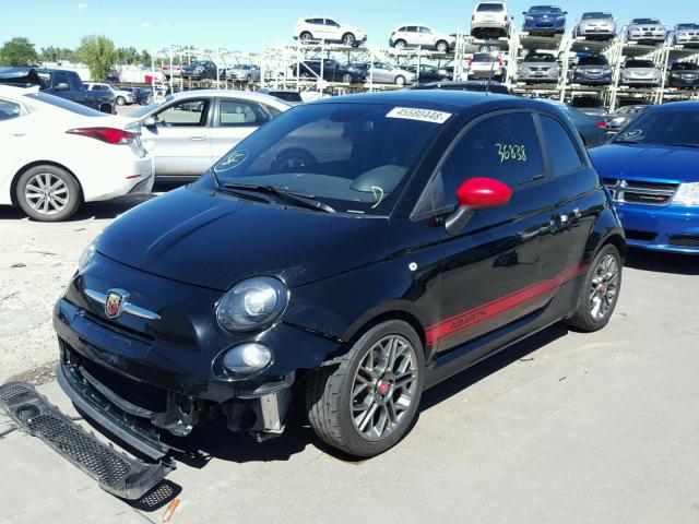 3C3CFFFH7FT676909 - 2015 FIAT 500 ABARTH BLACK photo 2