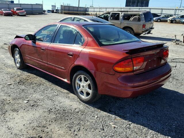1G3NF52E83C209774 - 2003 OLDSMOBILE ALERO GLS 红色 照片 3