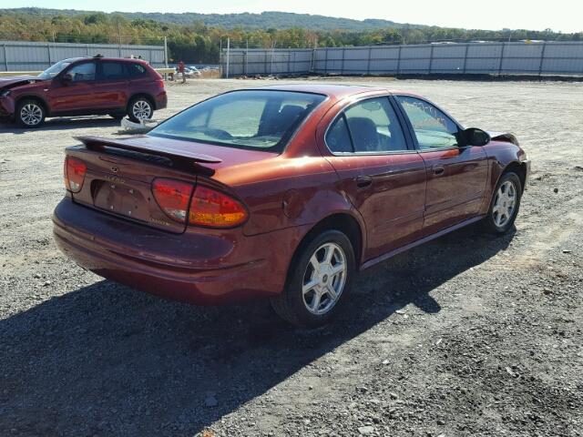 1G3NF52E83C209774 - 2003 OLDSMOBILE ALERO GLS 红色 照片 4