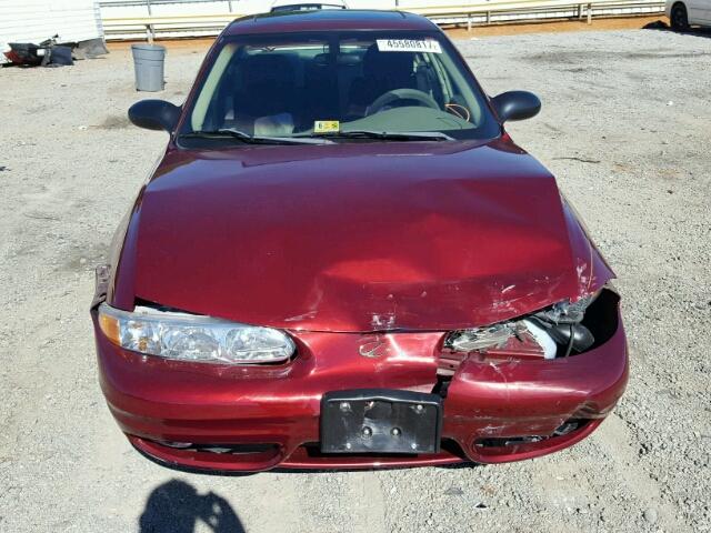 1G3NF52E83C209774 - 2003 OLDSMOBILE ALERO GLS 红色 照片 9