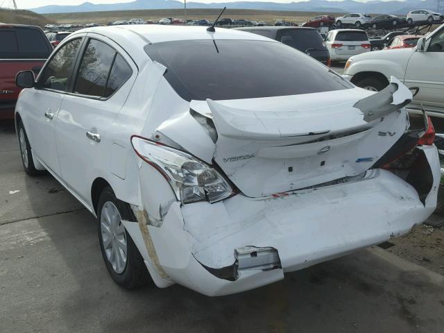 3N1CN7AP5DL858661 - 2013 NISSAN VERSA S WHITE photo 3