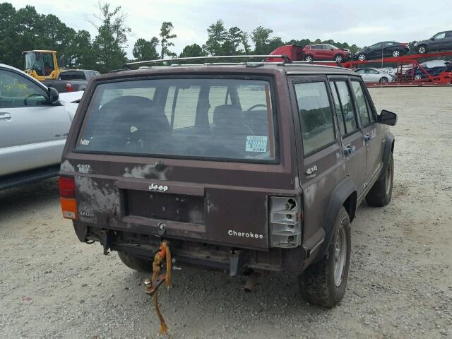 1J4FJ28L5KL477858 - 1989 JEEP CHEROKEE BROWN photo 4