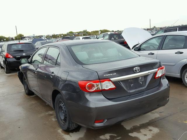 2T1BU4EE9BC582214 - 2011 TOYOTA COROLLA BA CHARCOAL photo 3