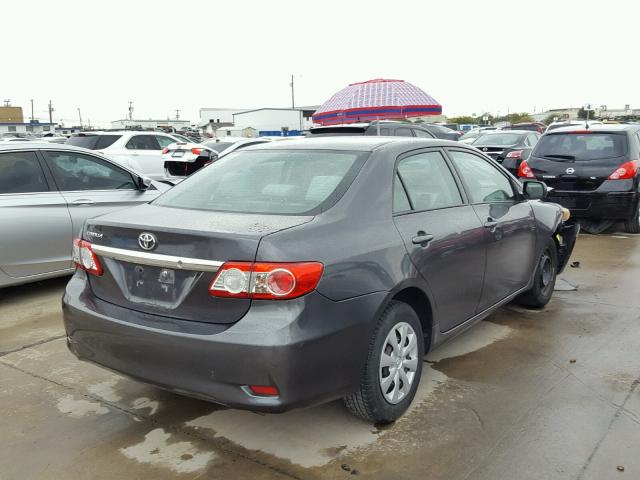 2T1BU4EE9BC582214 - 2011 TOYOTA COROLLA BA CHARCOAL photo 4