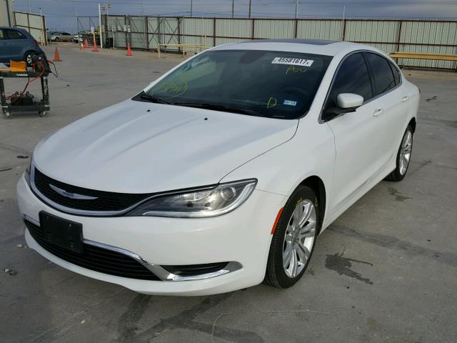 1C3CCCAB3GN162695 - 2016 CHRYSLER 200 LIMITE WHITE photo 2