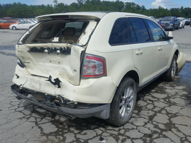 2FMDK38C37BB17748 - 2007 FORD EDGE SEL CREAM photo 4