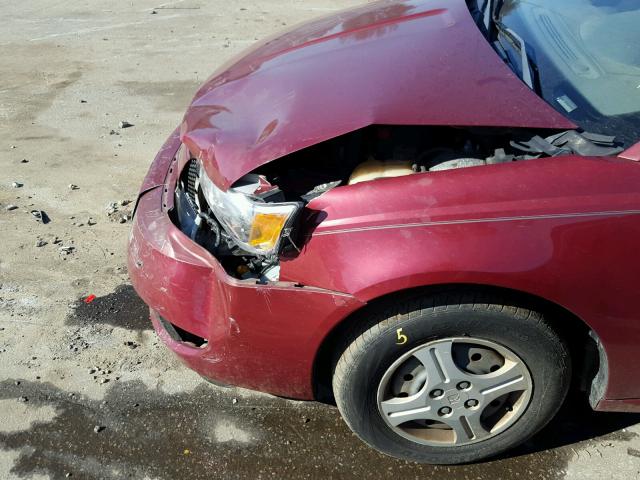 1G8AG52F54Z112576 - 2004 SATURN ION LEVEL BURGUNDY photo 10