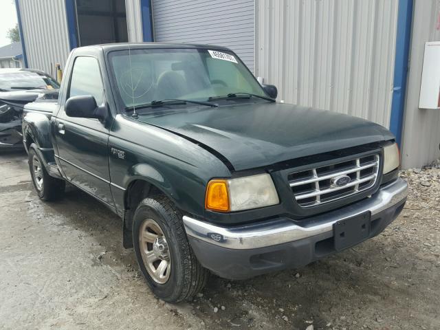 1FTYR10D22PB60716 - 2002 FORD RANGER GREEN photo 1