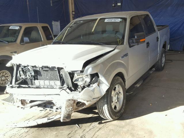 1FTEW1CM1EKF74854 - 2014 FORD F150 SUPER SILVER photo 2